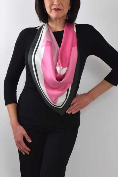 Pink Silk Scarf Ojai 35 | THERESA DELGADO