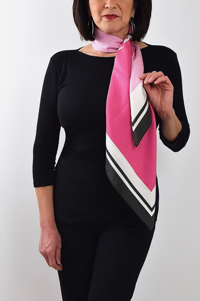 Pink Silk Scarf Ojai 35 | THERESA DELGADO
