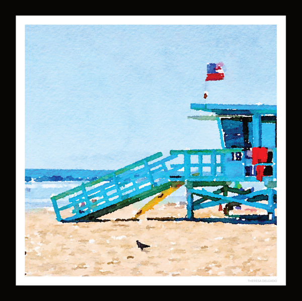 The Lifeguard Tower Scarf No. 1 | Bring California Home Scarf Collection