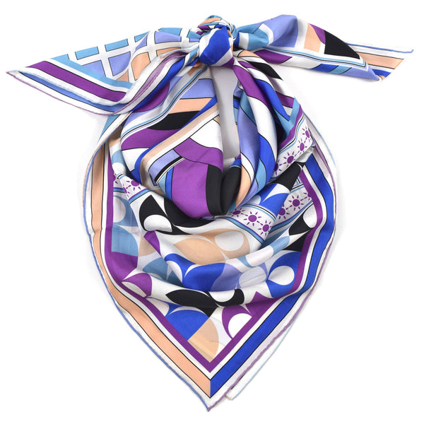 Westside Silk Scarf  Purple Blue Periwinkle 43 | THERESA DELGADO