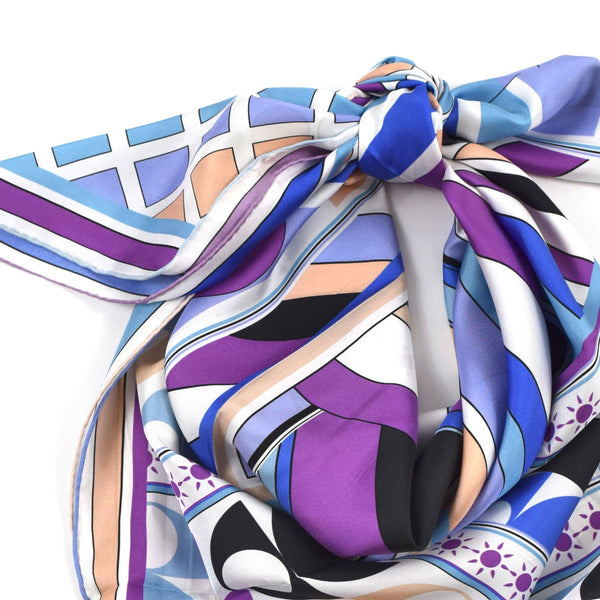 Westside Silk Scarf  Purple Blue Periwinkle 43 | THERESA DELGADO