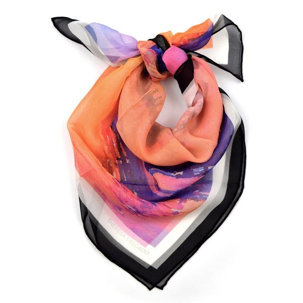 Pink Sunset Pier Scarf 35 | THERESA DELGADO