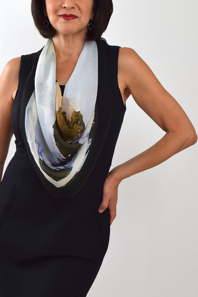 Palm Trees Silk Scarf 35