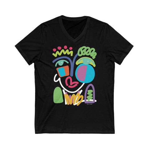 Riley Original Abstract Portrait Art T-Shirt