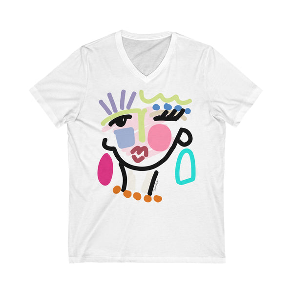 Zoey Original Abstract Portrait Art T-Shirt