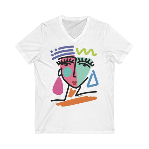 Quinn Original Abstract Portrait Art T-Shirt