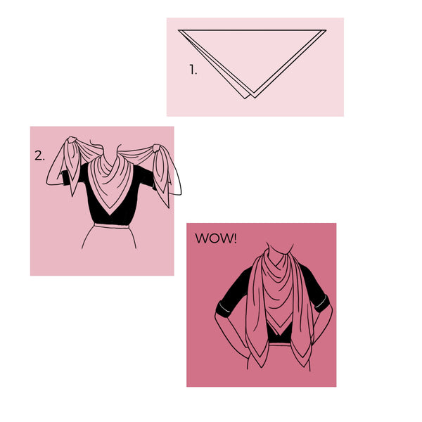How to Tie a Large Square Scarf | THERESA DELGADO