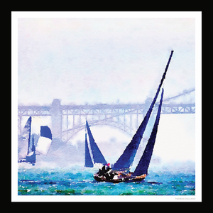 The Sail Boats Scarf | Bring California Home Scarf Collection