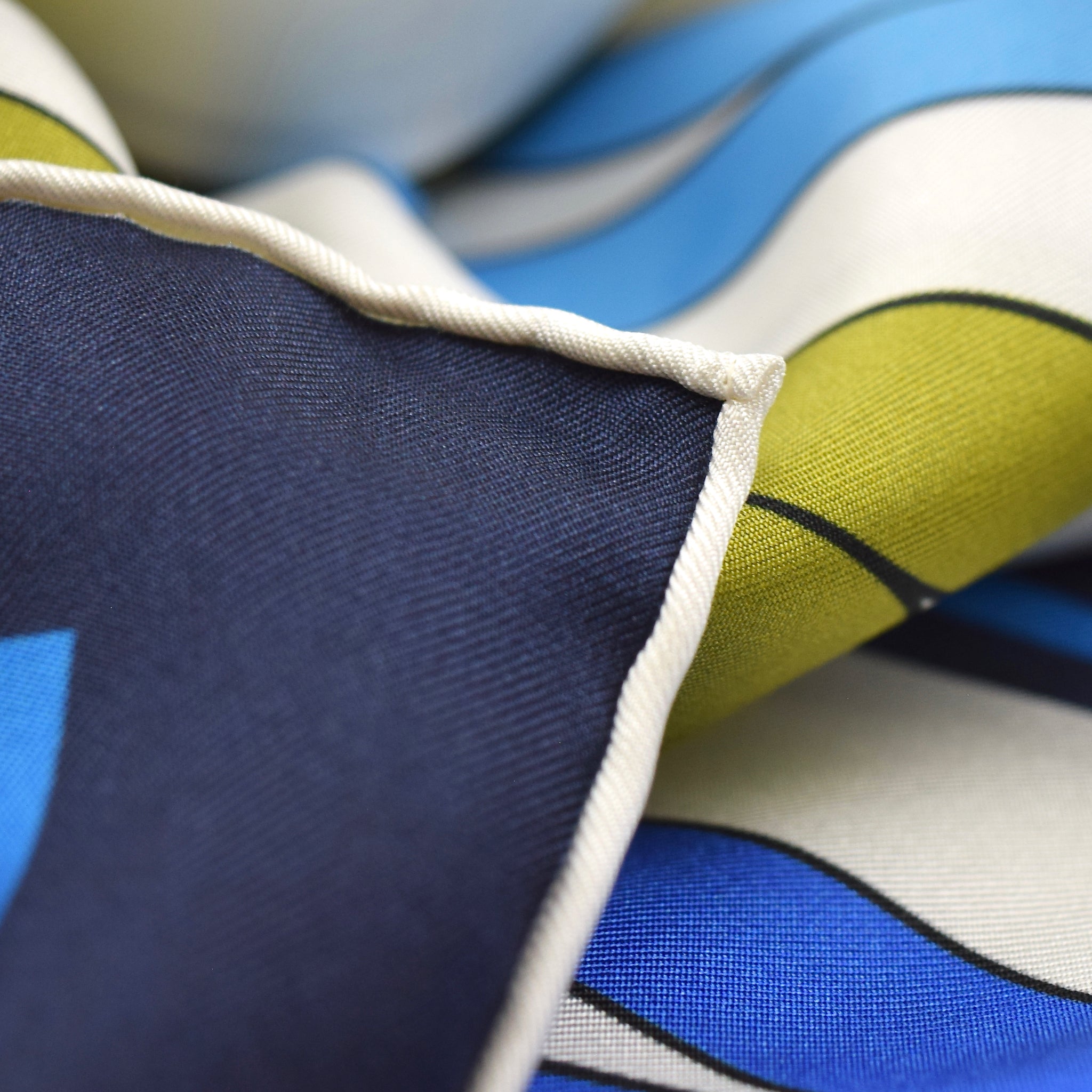 Sunnyvale Silk Scarf Blue Purple Yellow 54 – THERESA DELGADO